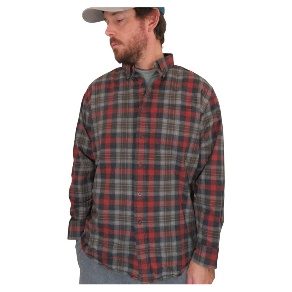 Pendleton Landry Shirt Size M Long Sleeve Flannel Button.